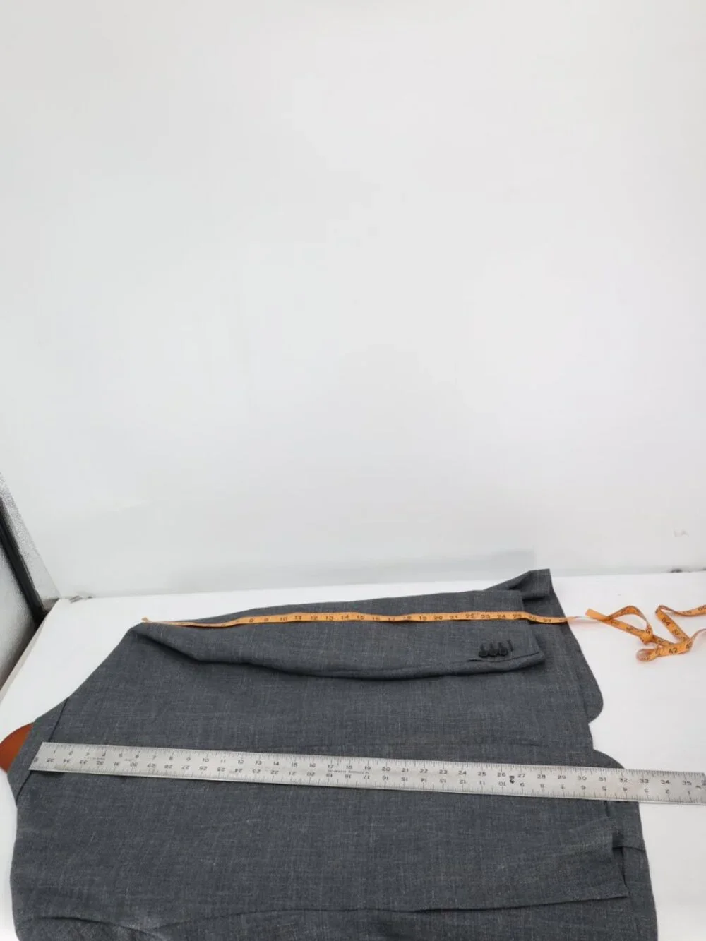 Canali Kei Sport coat mens 52R Slim Wool Silk Linen Unstructured gray half lined